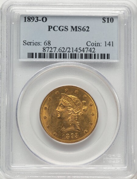 1893-O $10 62 PCGS