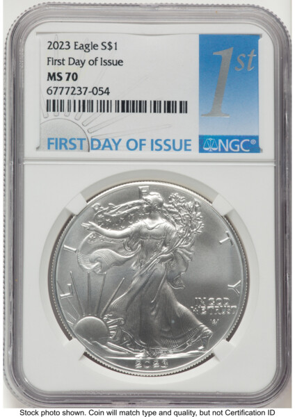 2023 Silver Eagle FDI 1ST 70 NGC