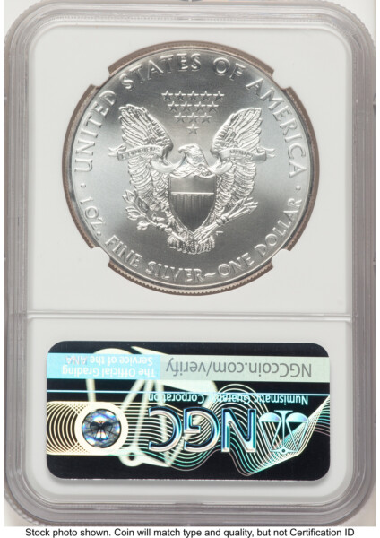 2012 Silver Eagle John Mercanti 70 NGC