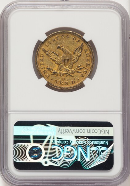 1850-O $10 53 NGC