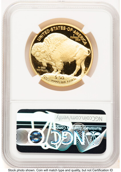 2008-W Proof Gold Buffalo 1 oz Brown Label 70 NGC