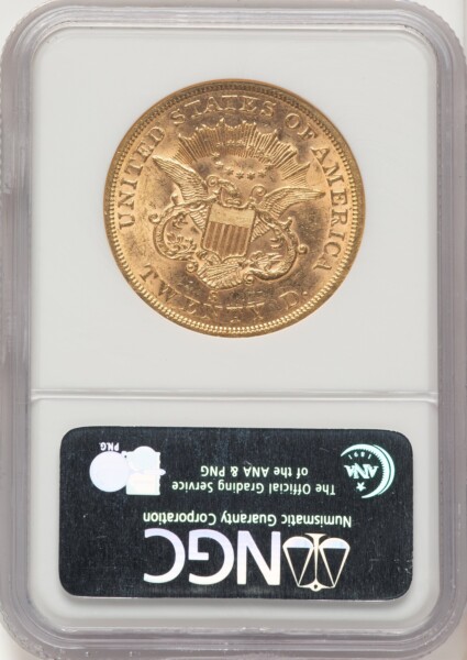 1863-S $20 55 NGC