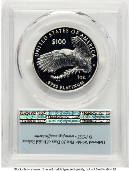 2018-W Proof Platinum Eagle 1 oz FDI FS Flag 70 PCGS