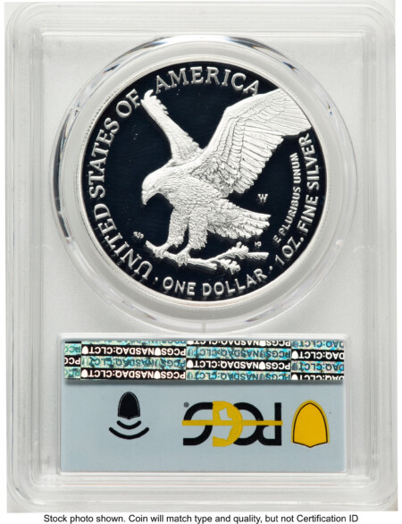 2021-W TY2 Proof Silver Eagle 1 oz FDI Flag 70 PCGS