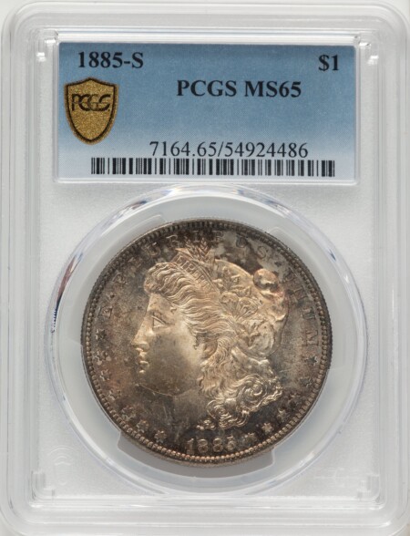 1885-S S$1 PCGS Secure 65 PCGS