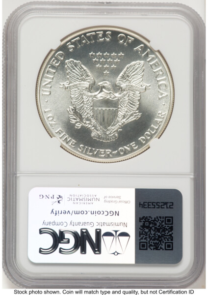 1986-(S) Silver Eagle Early Production Kenneth Bressett Red Book From US Mint Sealed Box 70 NGC