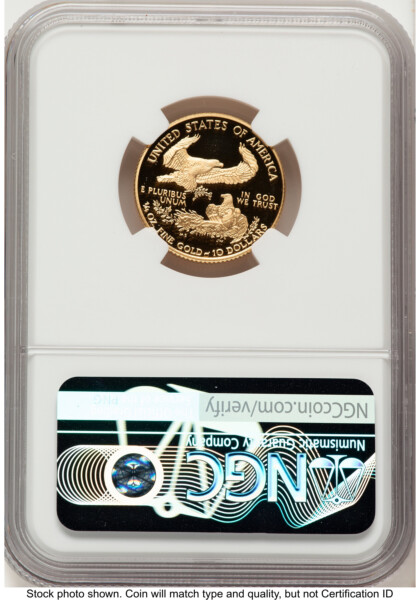 1995-W Proof Gold Eagle 1/4 oz Red Book 70 NGC