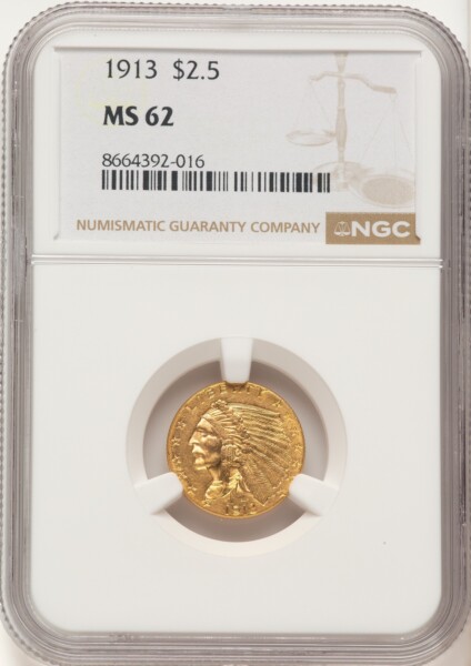 1913 $2 1/2 62 NGC