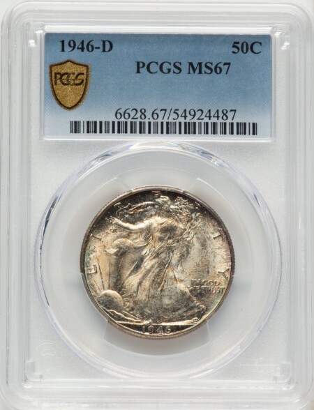 1946-D 50C PCGS Secure 67 PCGS
