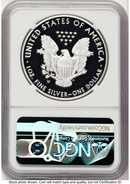 2020-W Proof Silver Eagle V75 Privy 1 oz Brown Label 70 NGC