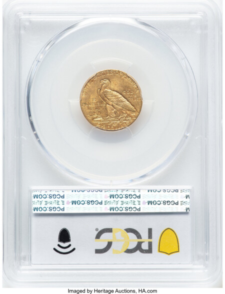 1911 $2 1/2 PCGS Secure 63 PCGS