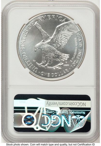 2025 Silver Eagle FDI Jeff Garrett Red Book 70 NGC