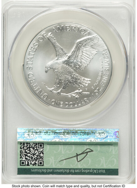 2024 Silver Eagle First Delivery Louis Palafoutas 70 CACG