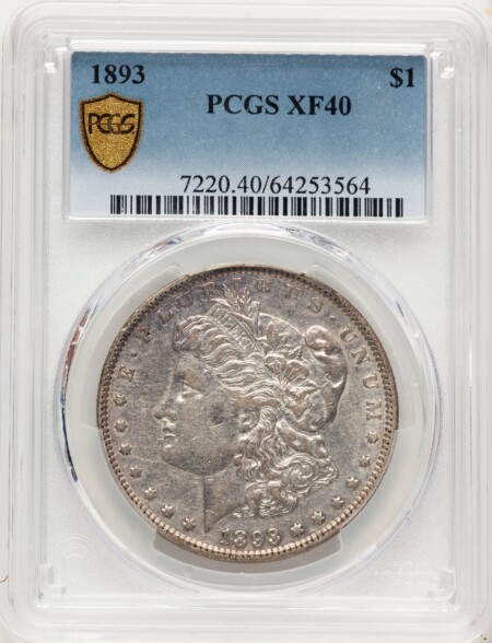 1893 S$1 PCGS Secure 40 PCGS