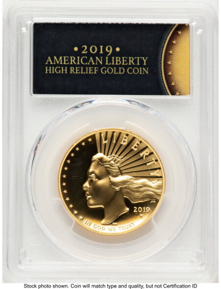 2019-W G$100 American Liberty High Relief, Enhanced, DMPL 2019 HR Label 70 PCGS