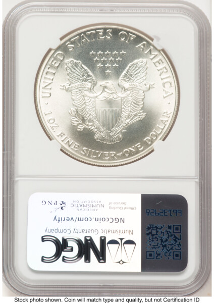 1986-(S) Silver Eagle Early Production Jeff Garrett Red Book From US Mint Sealed Box 70 NGC