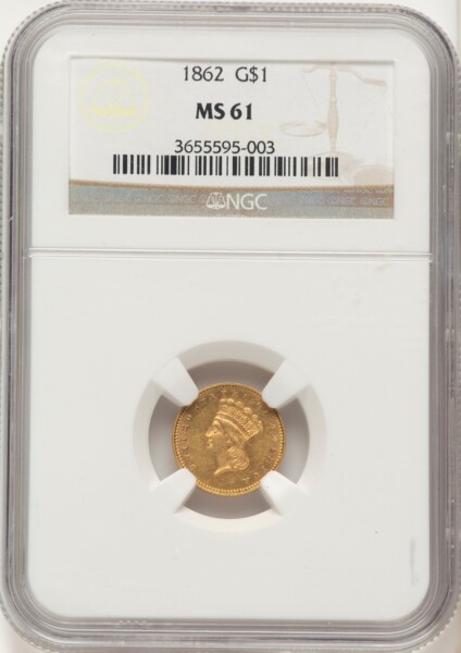 1862 G$1 61 NGC