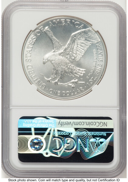 2021 Silver Eagle Type 2 Brown Label 70 NGC