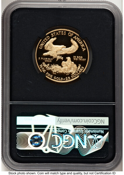 2011-W Proof Gold Eagle 1/2 oz Miles Standish Blk Core 70 NGC