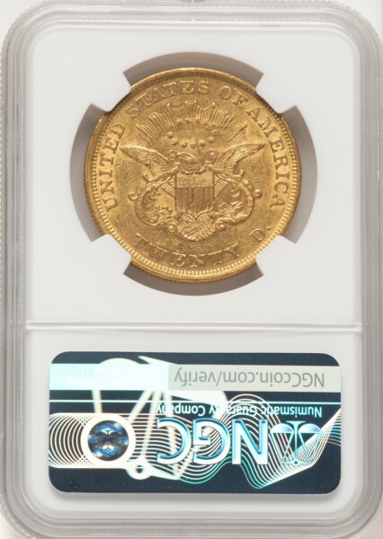 1852 $20 55 NGC