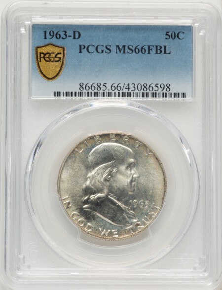 1963-D 50C, FL PCGS Secure 66 PCGS