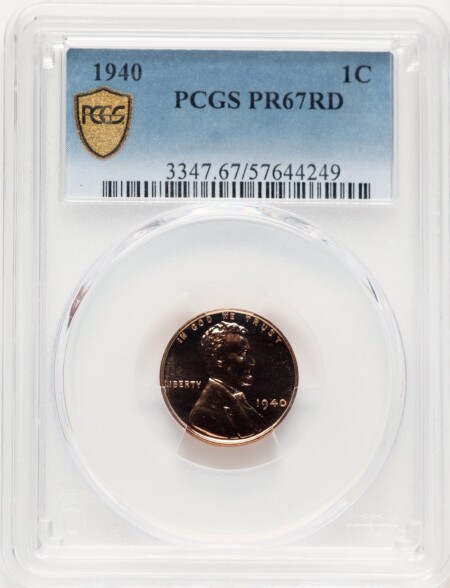 1940 1C, RD PCGS Secure 67 PCGS