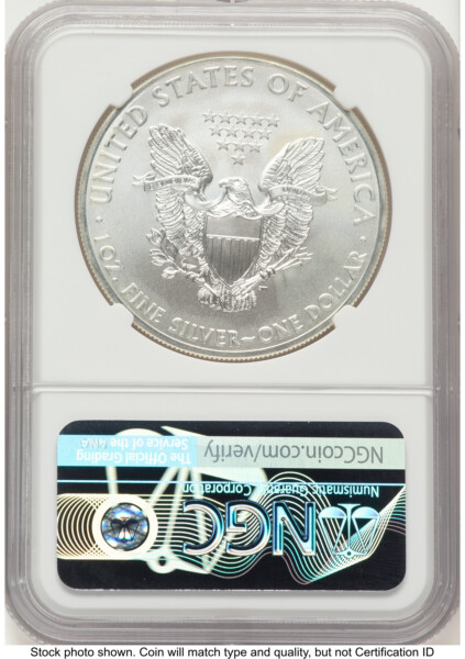 2014 Silver Eagle John Mercanti 70 NGC