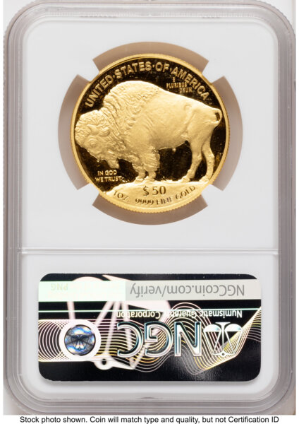 2018-W Proof Gold Buffalo 1 oz FDI Ed Moy 70 NGC