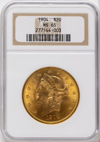 1904 $20 Liberty 65 NGC