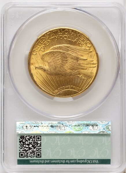 1924 $20 Saint CAC 62 CACG