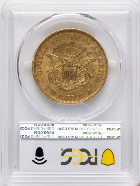1852 $20 45 PCGS
