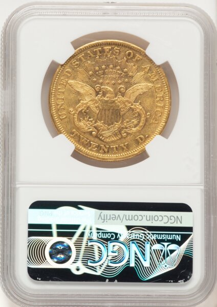 1868 $20 55 NGC