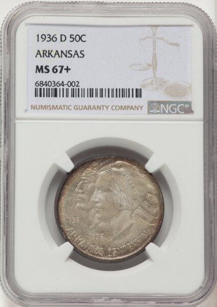 1936-D 50C Arkansas, MS NGC Plus 67 NGC