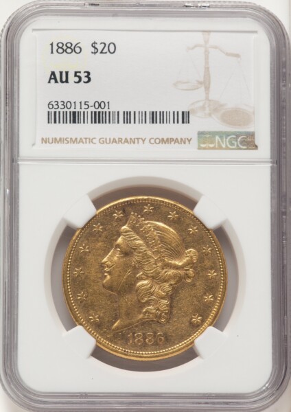 1886 $20 53 NGC