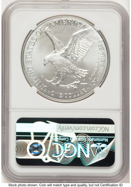 2026 Silver Eagle ER Blue 70 NGC