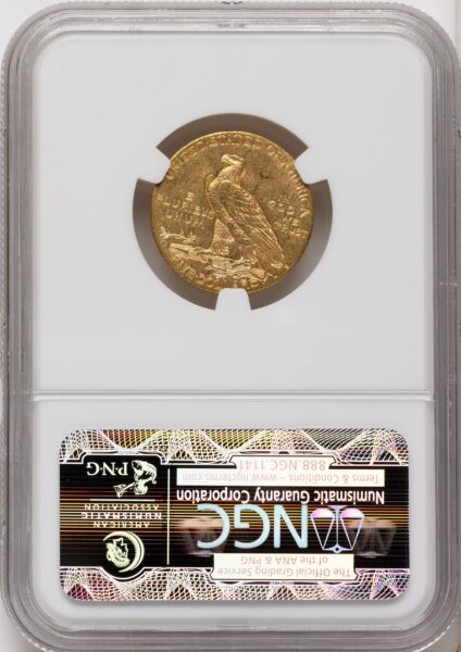 1908-D $5 63 NGC