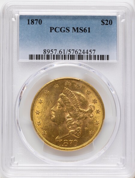 1870 $20 61 PCGS