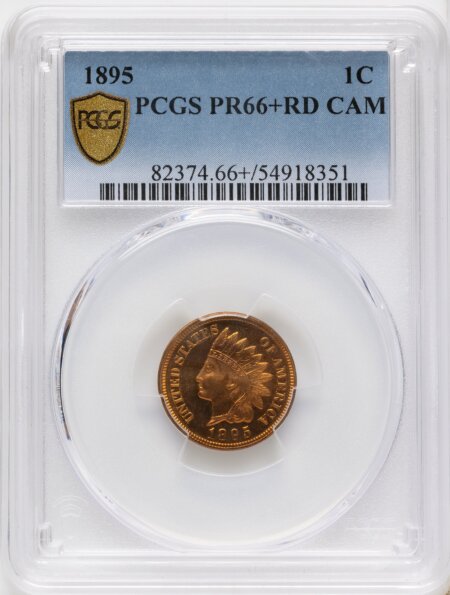 1895 1C, CA PCGS Secure PCGS Plus 66 PCGS