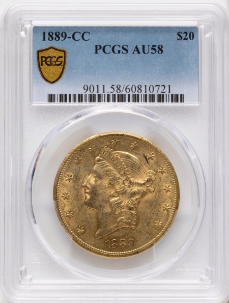 1889-CC $20 PCGS Secure 58 PCGS