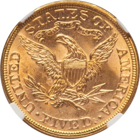 1895 $5 NGC Plus 65 NGC