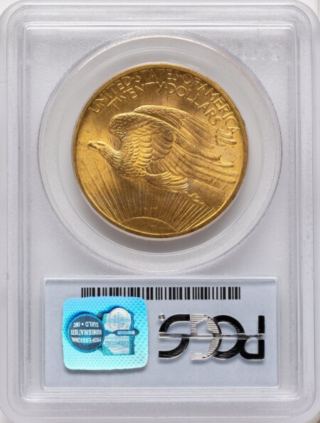 1907 $20 Saint, MS CAC 65 PCGS