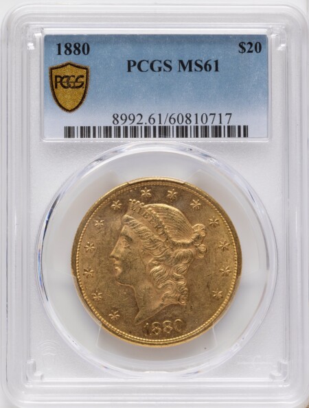 1880 $20 PCGS Secure 61 PCGS