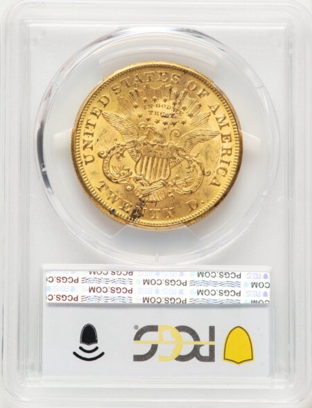 1875-CC $20 PCGS Secure 62 PCGS