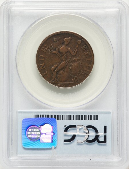 1785 Connecticut Copper, African Head, MS, BN 53 PCGS