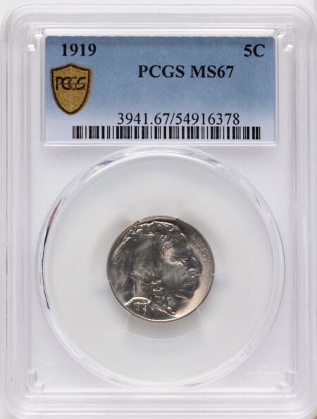 1919 5C PCGS Secure 67 PCGS