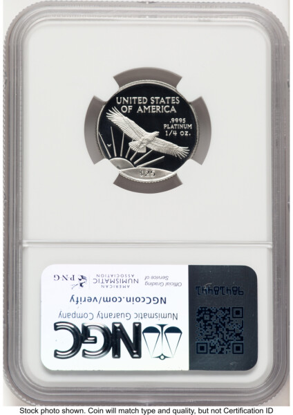 1997-W Proof Platinum Eagle 1/4 oz Brown Label 70 NGC