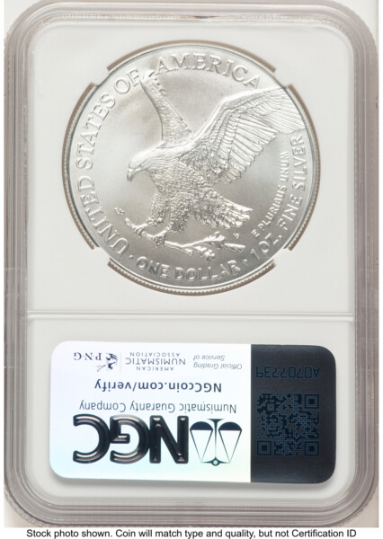 2025-(P) Silver Eagle (Privy Mark) FDI Michael Gaudioso Eagle Art 70 NGC