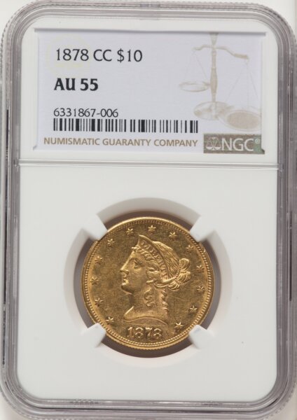 1878-CC $10 55 NGC