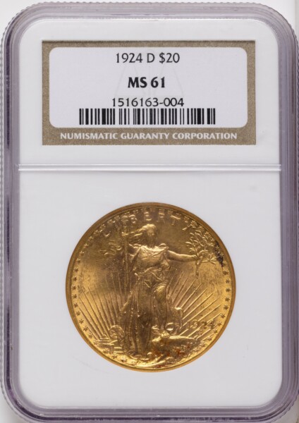 1924-D $20 61 NGC