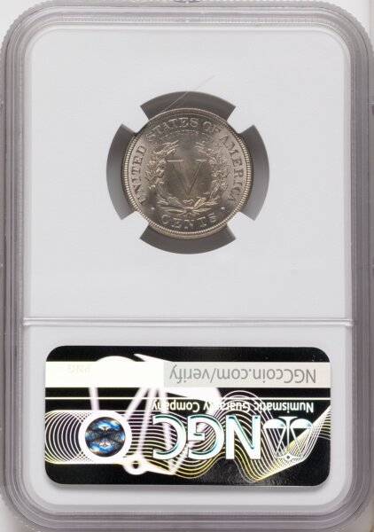 1883 5C WITH CENTS 66 NGC